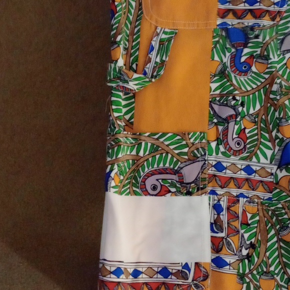 BNWOT Tory Burch Printed Silk pants  In Something Wild Stripe size 10 - Picture 11 of 12